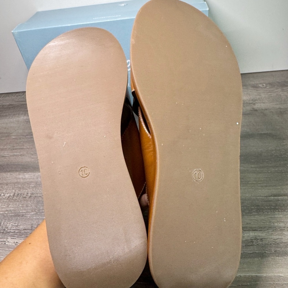 NWOT Seychelles Key Largo Wedge Slide Leather Sandals 10 $129 - Picture 12 of 14